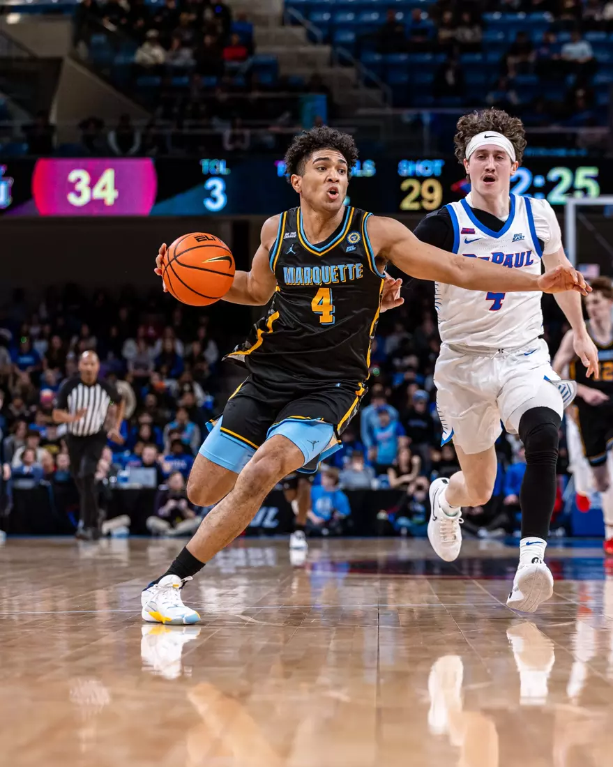 #7 Marquette Men's Basketball Defeats DePaul 85-83 on Tuesday, January 14th, 2025 at Wintrust Arena in Chicago, IL
