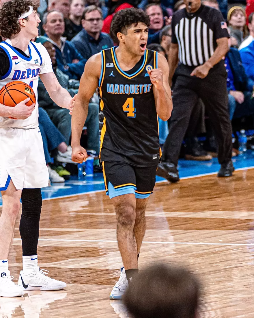 #7 Marquette Men's Basketball Defeats DePaul 85-83 on Tuesday, January 14th, 2025 at Wintrust Arena in Chicago, IL
