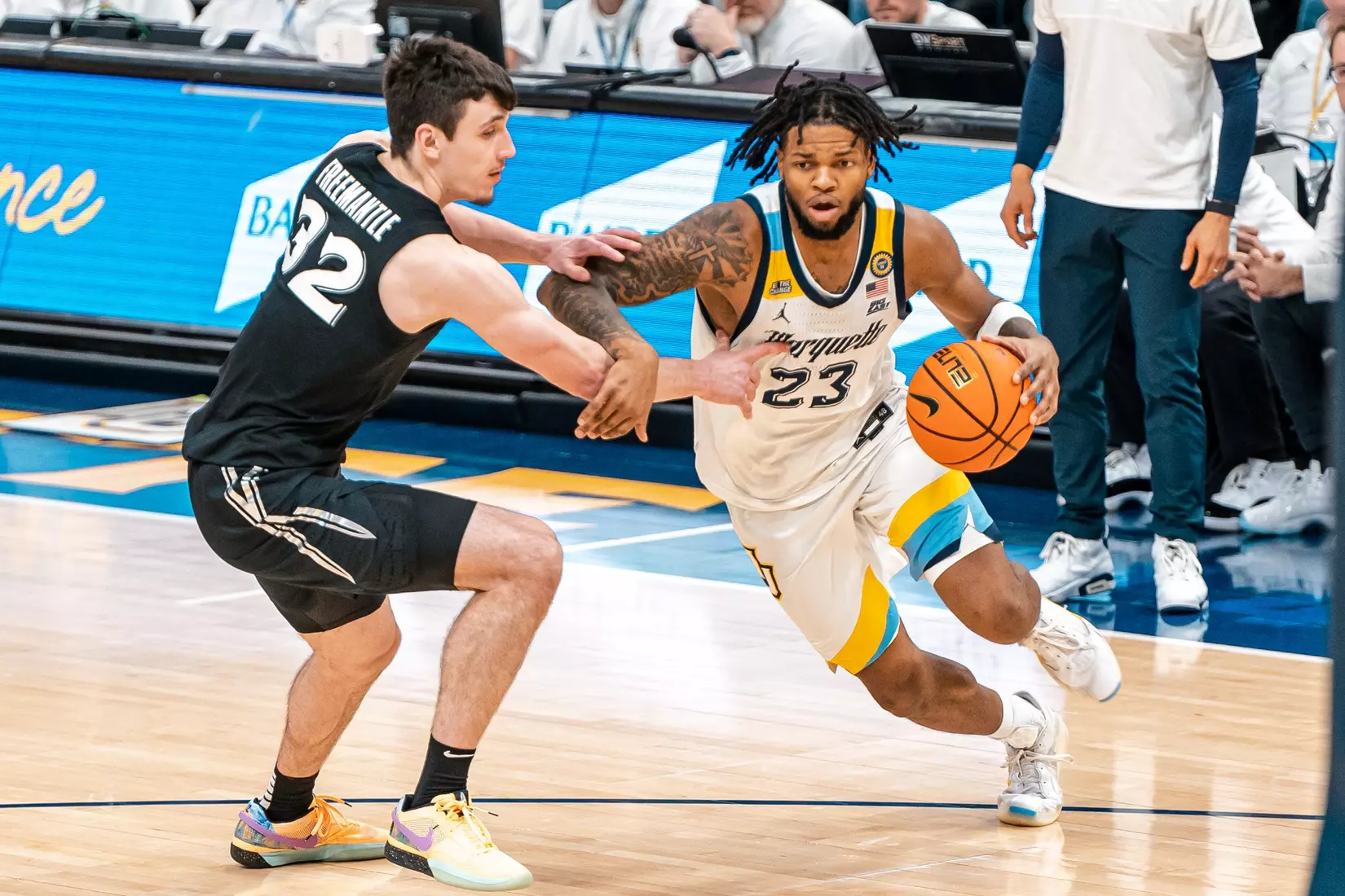 #7 Marquette Men's Basketball falls to Xavier 59-57 on Saturday, January 18th, 2025 at Fiserv Forum in Milwaukee, WI