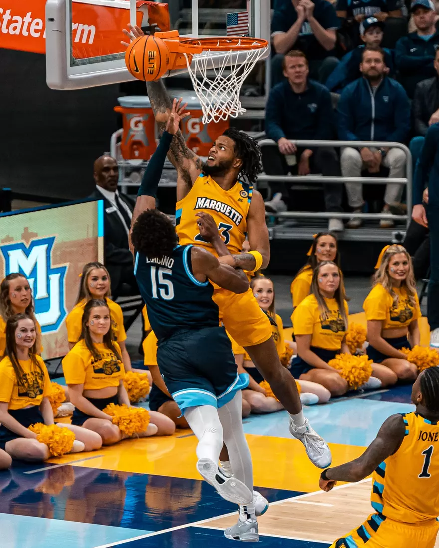 #10 Marquette Men's Basketball defeats to Villanova 87-74 on Friday, January 24th, 2025 at Fiserv Forum in Milwaukee, WI