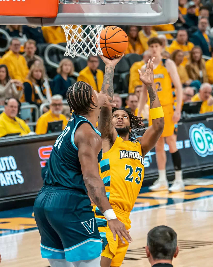 #10 Marquette Men's Basketball defeats to Villanova 87-74 on Friday, January 24th, 2025 at Fiserv Forum in Milwaukee, WI