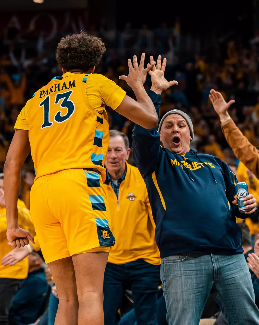 #10 Marquette Men's Basketball defeats to Villanova 87-74 on Friday, January 24th, 2025 at Fiserv Forum in Milwaukee, WI