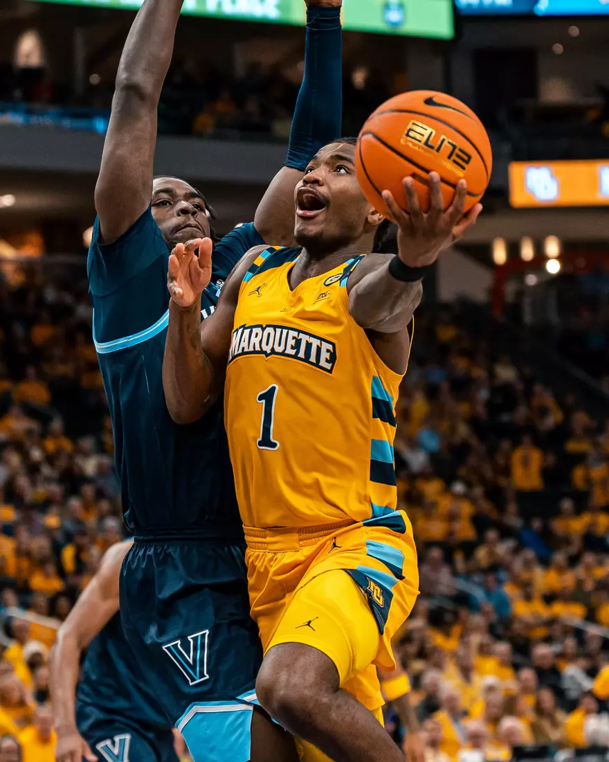 #10 Marquette Men's Basketball defeats to Villanova 87-74 on Friday, January 24th, 2025 at Fiserv Forum in Milwaukee, WI