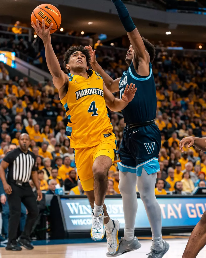 #10 Marquette Men's Basketball defeats to Villanova 87-74 on Friday, January 24th, 2025 at Fiserv Forum in Milwaukee, WI