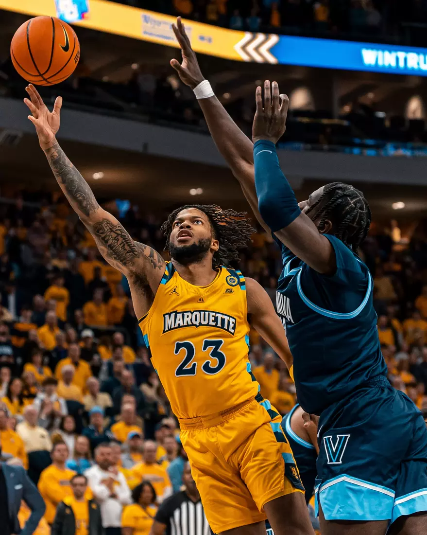 #10 Marquette Men's Basketball defeats to Villanova 87-74 on Friday, January 24th, 2025 at Fiserv Forum in Milwaukee, WI