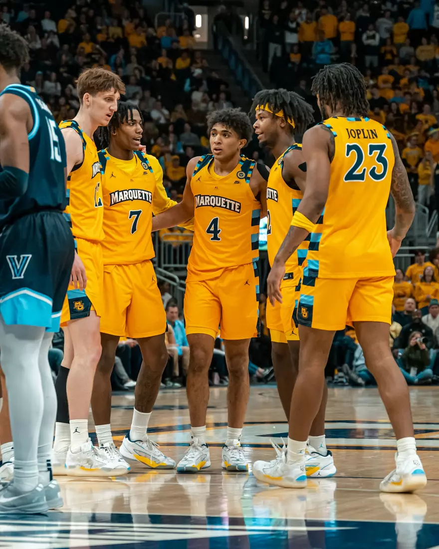 #10 Marquette Men's Basketball defeats to Villanova 87-74 on Friday, January 24th, 2025 at Fiserv Forum in Milwaukee, WI