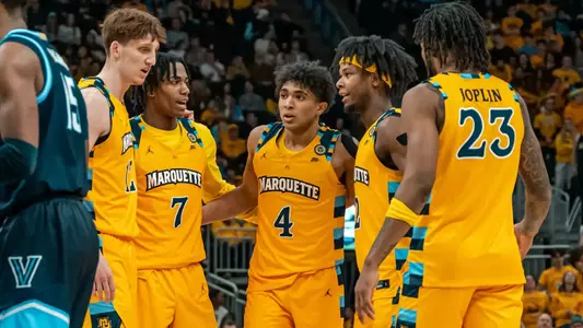 #10 Marquette Men's Basketball defeats to Villanova 87-74 on Friday, January 24th, 2025 at Fiserv Forum in Milwaukee, WI