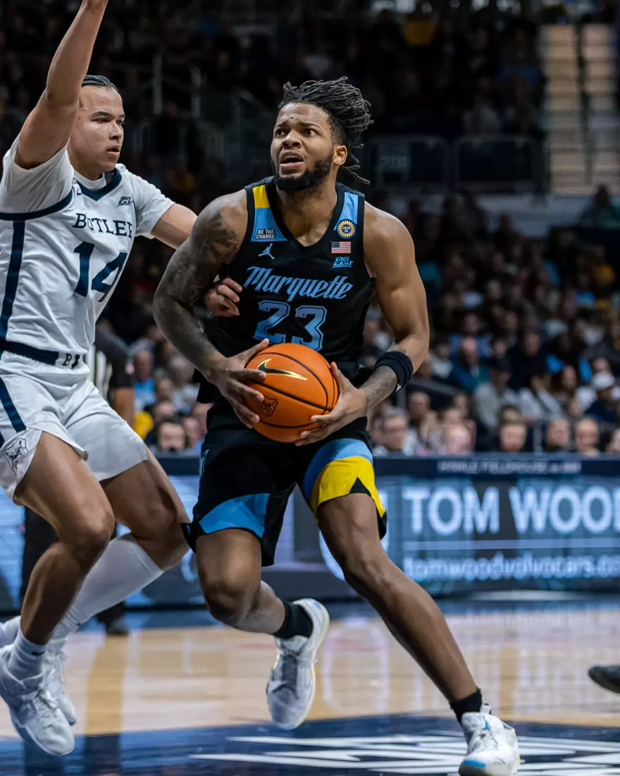 #9 Marquette Men's Basketball defeats to Butler 78-69 on Tuesday, January 28th, 2025 at Hinkle Fieldhouse in Indianapolis, IN