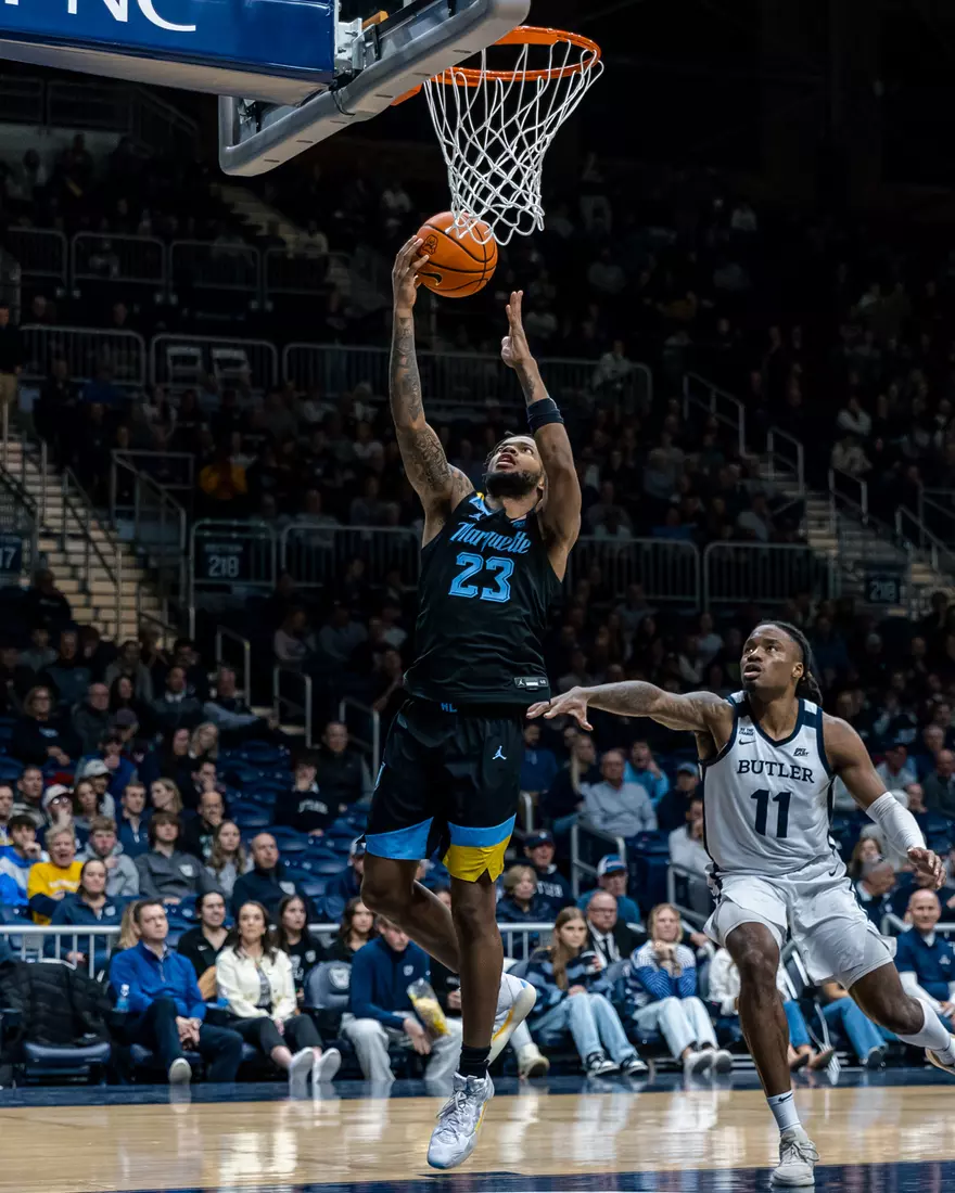 #9 Marquette Men's Basketball defeats to Butler 78-69 on Tuesday, January 28th, 2025 at Hinkle Fieldhouse in Indianapolis, IN