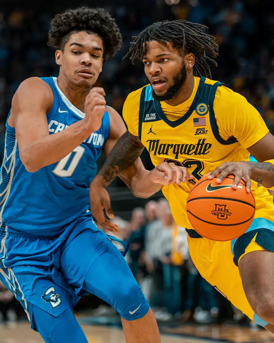#8 Marquette Men's Basketball Defeats Creighton 79-71 on Friday, January 3rd, 2025 at Fiserv Forum in Milwaukee, WI
