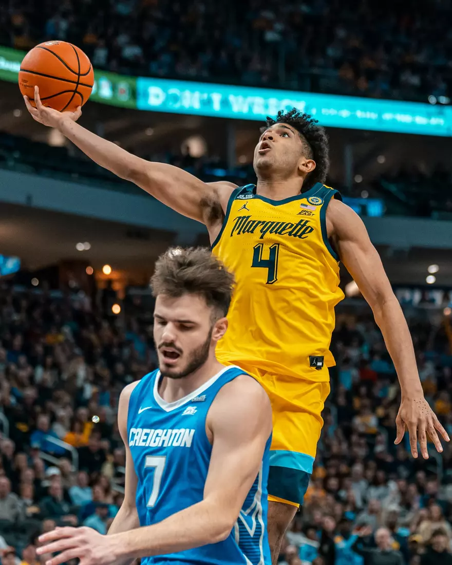 #8 Marquette Men's Basketball Defeats Creighton 79-71 on Friday, January 3rd, 2025 at Fiserv Forum in Milwaukee, WI