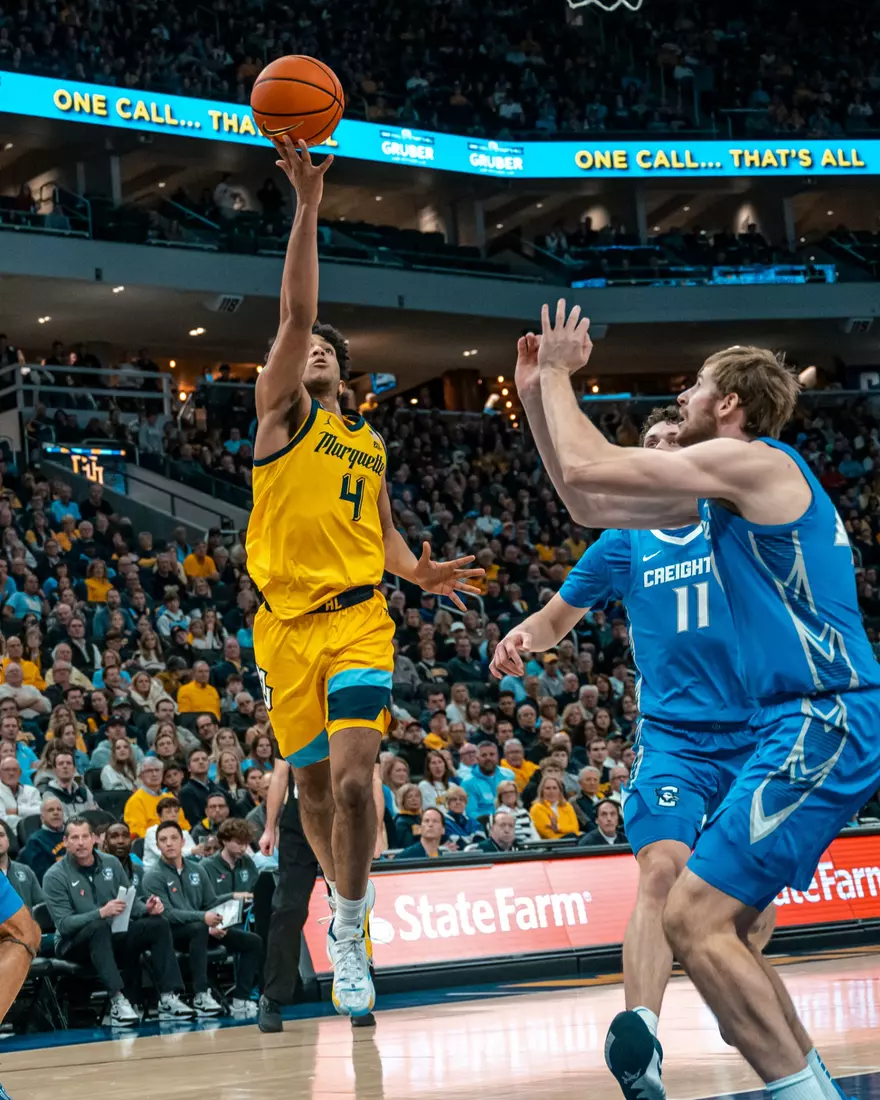 #8 Marquette Men's Basketball Defeats Creighton 79-71 on Friday, January 3rd, 2025 at Fiserv Forum in Milwaukee, WI