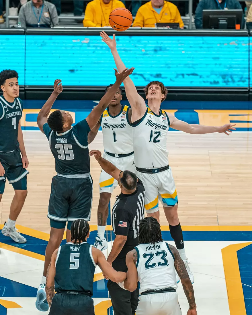 #7 Marquette Men's Basketball Defeats Georgetown 74-66 on Tuesday, January 7th, 2025 at Fiserv Forum in Milwaukee, WI