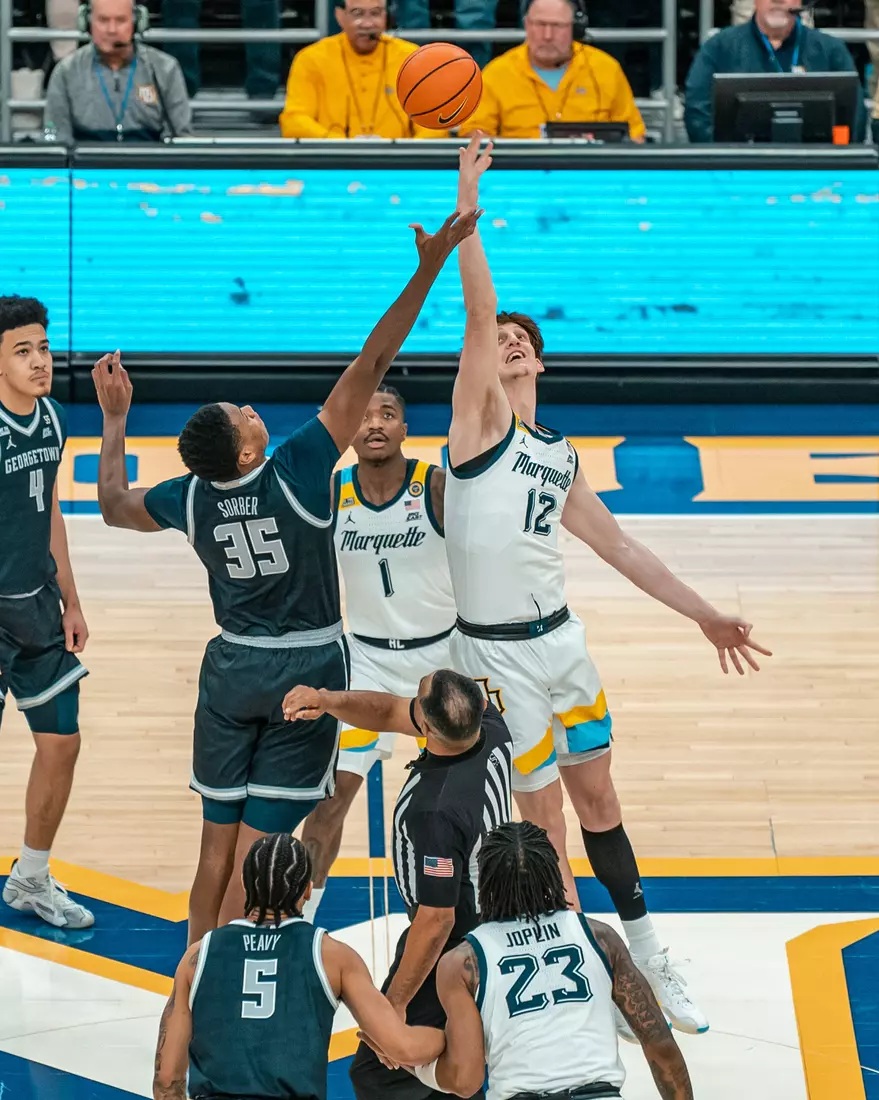 #7 Marquette Men's Basketball Defeats Georgetown 74-66 on Tuesday, January 7th, 2025 at Fiserv Forum in Milwaukee, WI