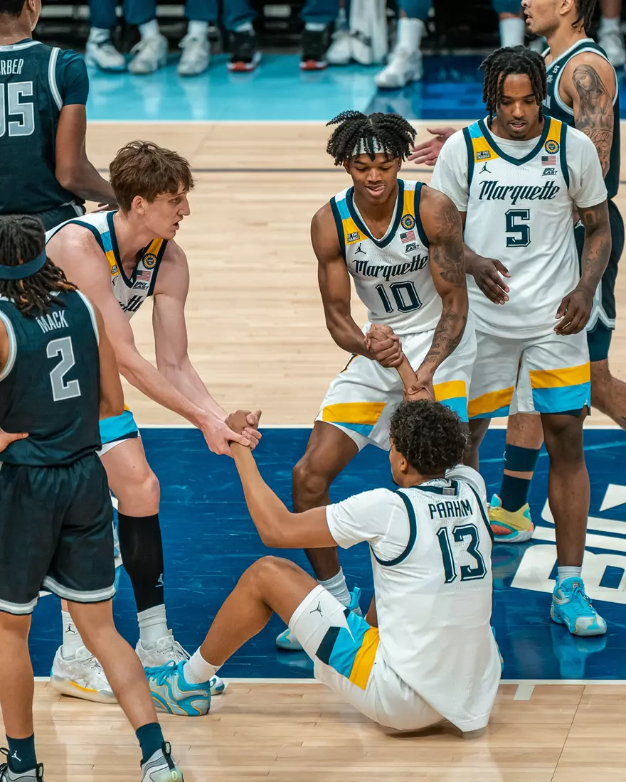 #7 Marquette Men's Basketball Defeats Georgetown 74-66 on Tuesday, January 7th, 2025 at Fiserv Forum in Milwaukee, WI