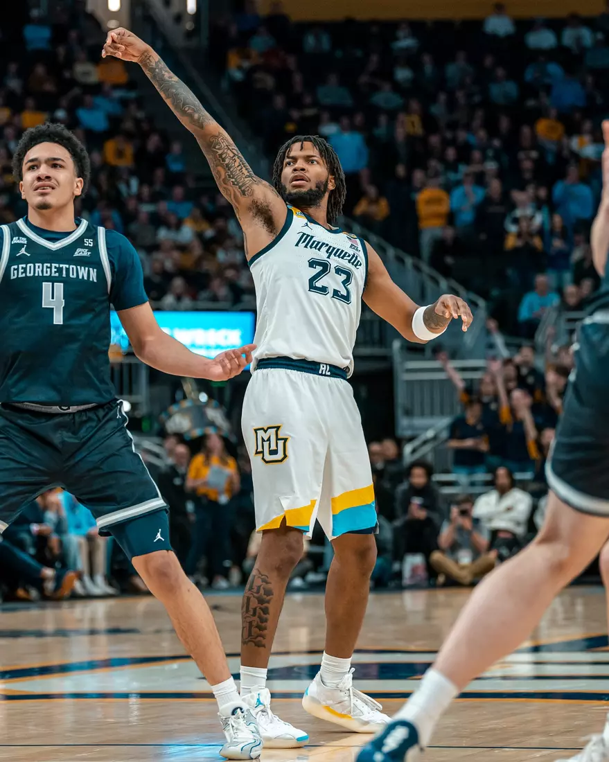 #7 Marquette Men's Basketball Defeats Georgetown 74-66 on Tuesday, January 7th, 2025 at Fiserv Forum in Milwaukee, WI