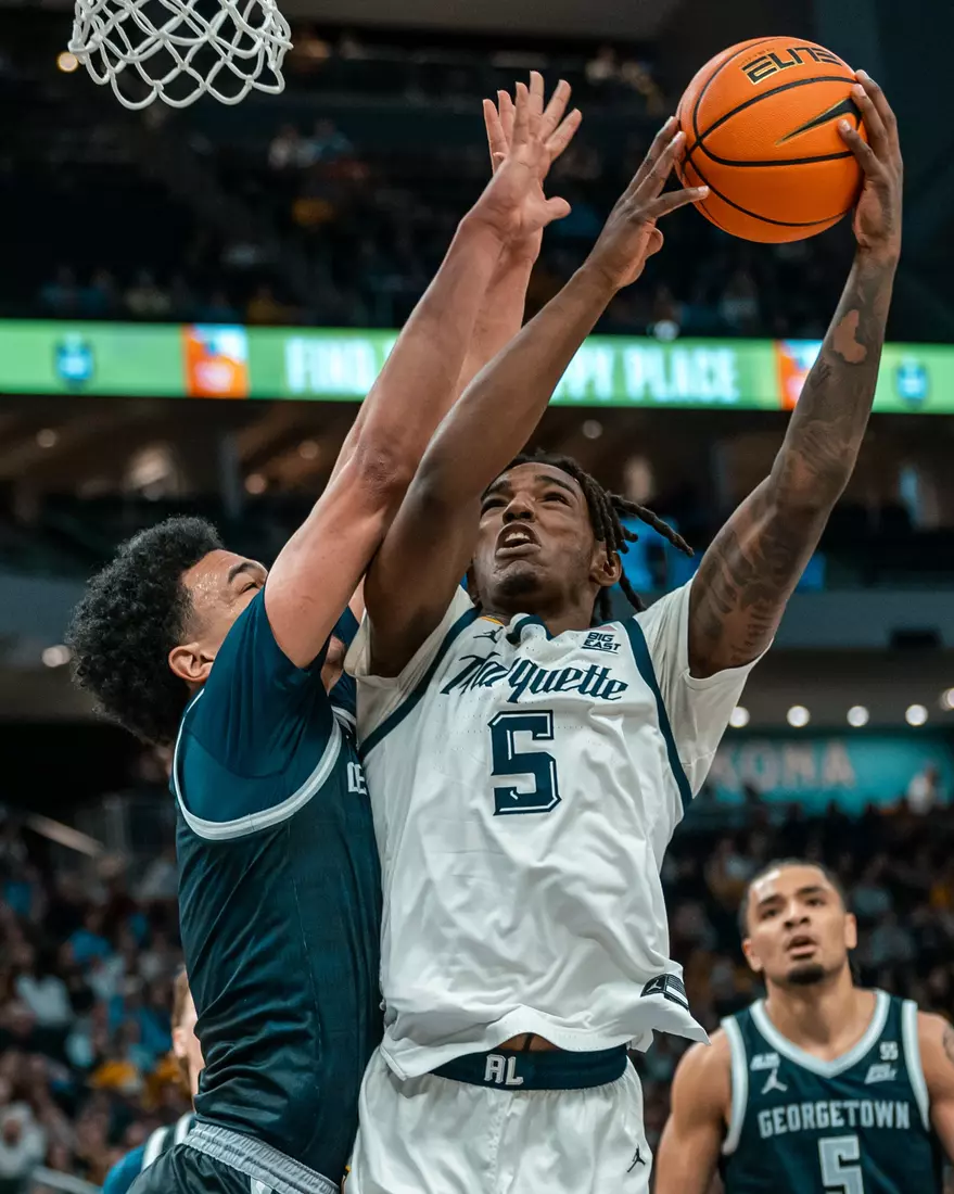#7 Marquette Men's Basketball Defeats Georgetown 74-66 on Tuesday, January 7th, 2025 at Fiserv Forum in Milwaukee, WI