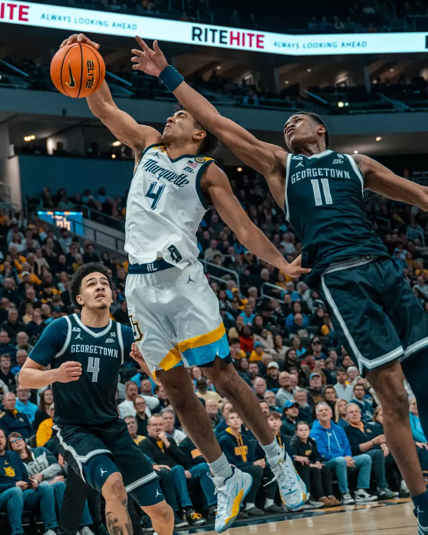 #7 Marquette Men's Basketball Defeats Georgetown 74-66 on Tuesday, January 7th, 2025 at Fiserv Forum in Milwaukee, WI