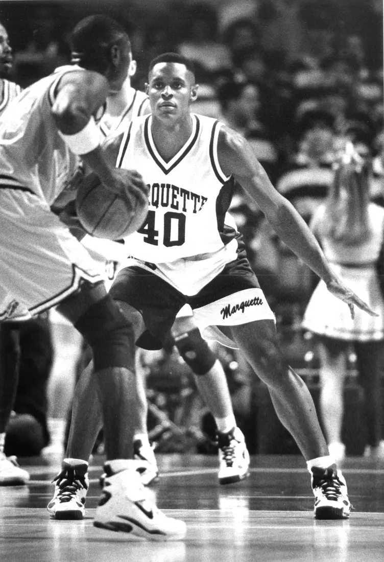 Marquette University men’s basketball player Faisal Abraham, 1994.