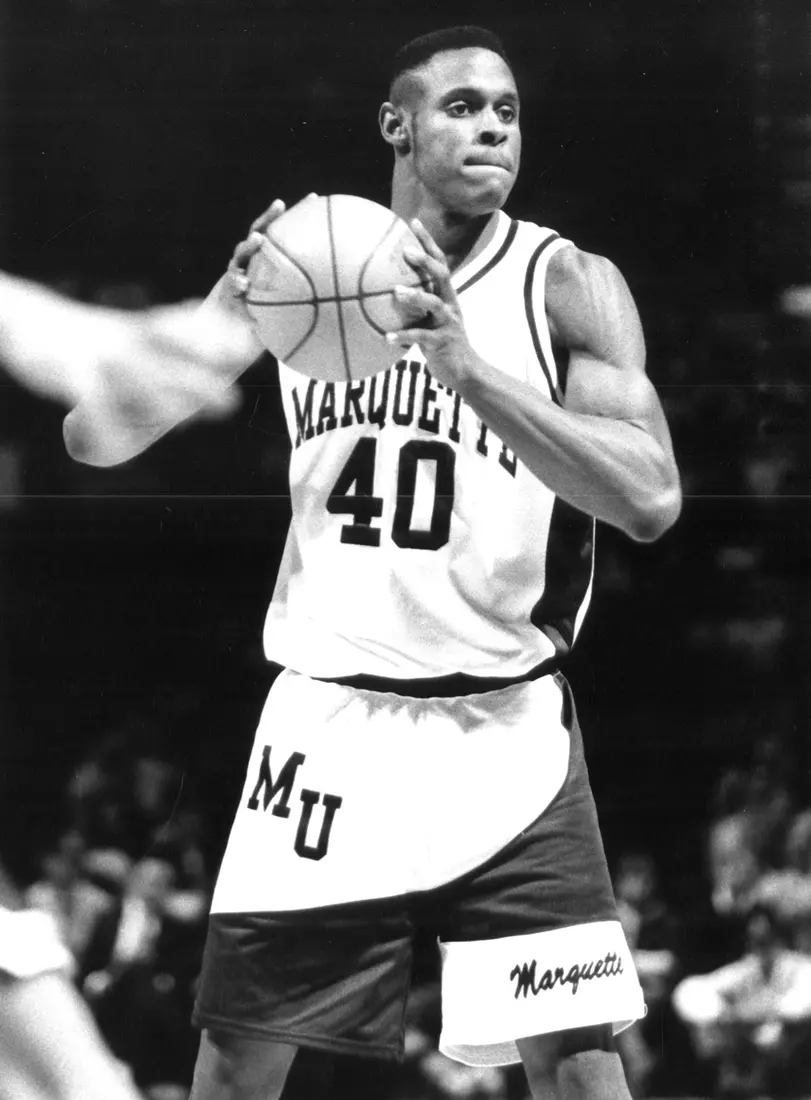 Marquette University men’s basketball player Faisal Abraham, 1994.
