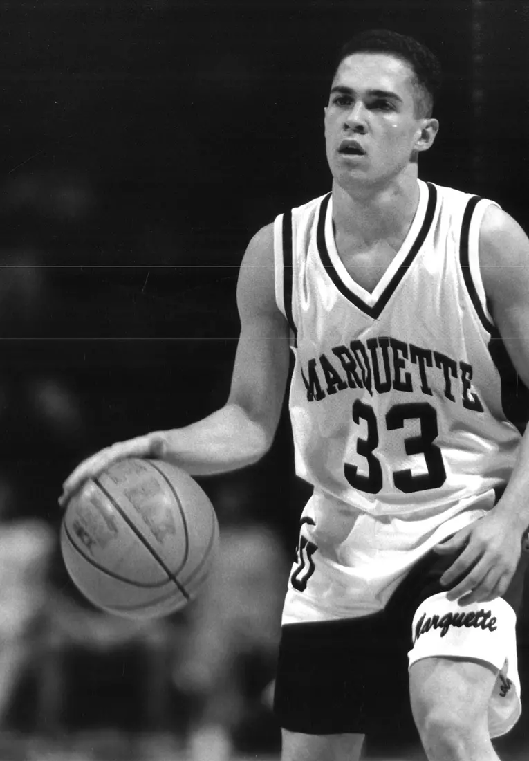 Marquette University men's basketball player, Mark Harris, 1993-1994.