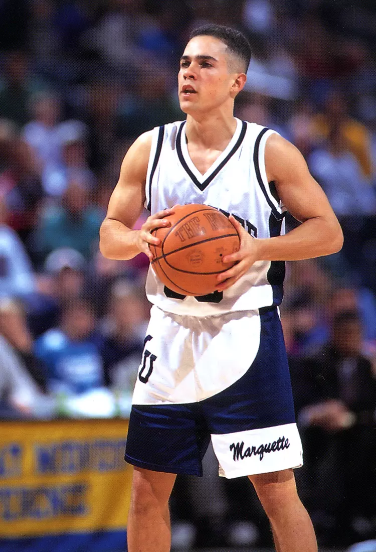 Marquette University men's basketball player, Mark Harris, 1993-1994.