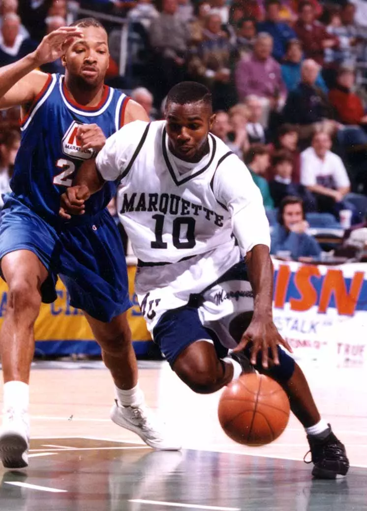 Marquette University men’s basketball player Tony Miller, 1993-1994.