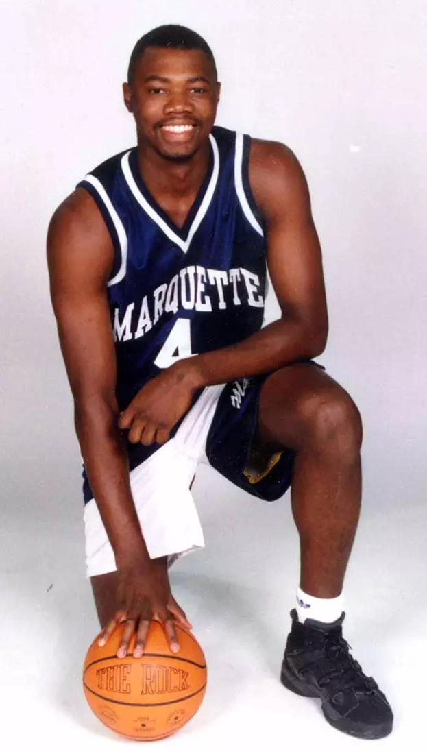 Marquette University men’s basketball player Dwaine Streater, 1993-1994.