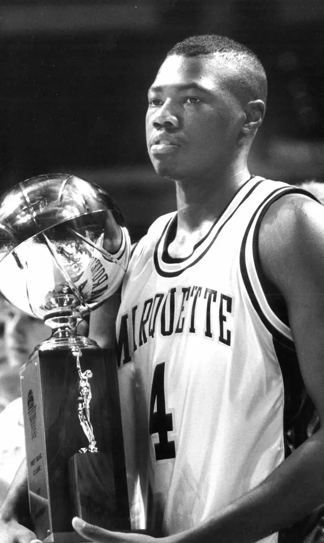 Marquette University men’s basketball player Dwaine Streater, 1992-1993.