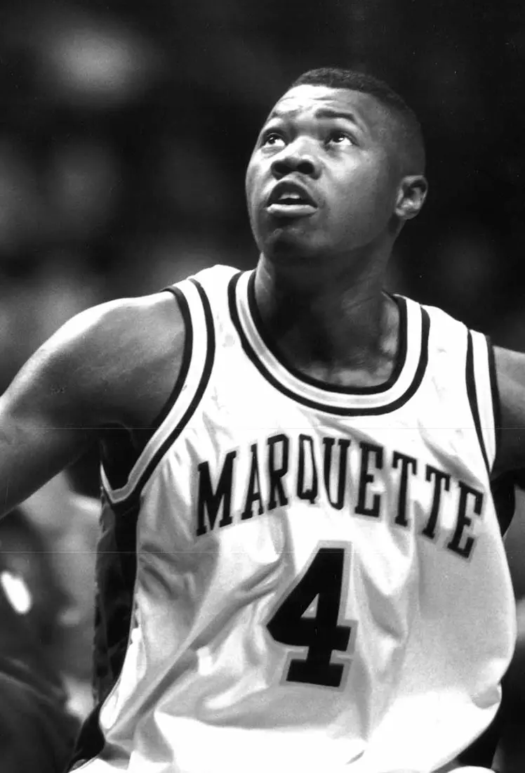 Marquette University men’s basketball player Dwaine Streater, 1992-1993.