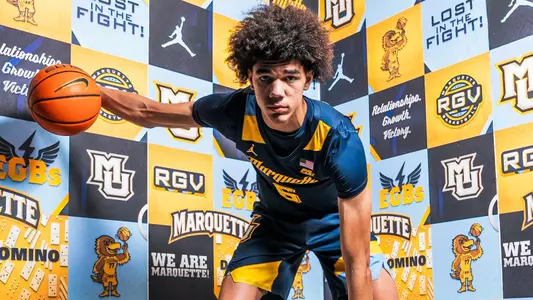 6 Sheek Pearson
Marquette Mens Basketball Media day at the Al McGuire Center in Milwaukee, WI.