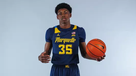 35 Michael Phillips
Marquette Mens Basketball Media day at the Al McGuire Center in Milwaukee, WI.