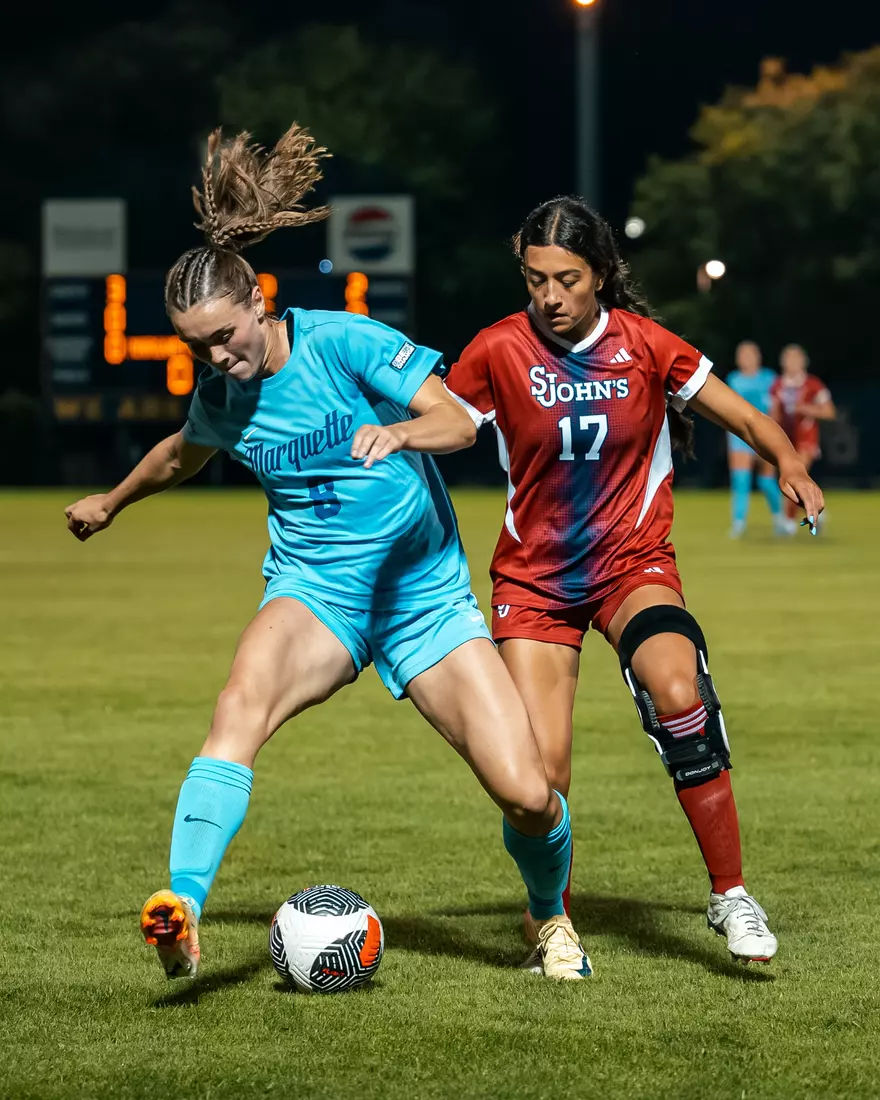 Marquette Womens Soccer beats St.Johns 3-1 at Valley Fields in Milwaukee, WI on October 1st, 2025.