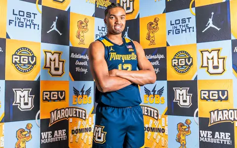 13 Royce Parham
Marquette Mens Basketball Media day at the Al McGuire Center in Milwaukee, WI.