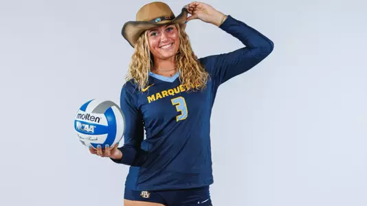 Marquette Volleyball poses for Media Day pictures at the Al McGuire Center in Milwaukee, WI on July 25th, 2025