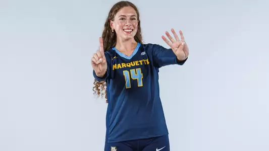 Marquette Volleyball poses for Media Day pictures at the Al McGuire Center in Milwaukee, WI on July 25th, 2025