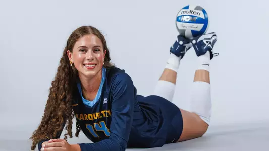 Marquette Volleyball poses for Media Day pictures at the Al McGuire Center in Milwaukee, WI on July 25th, 2025