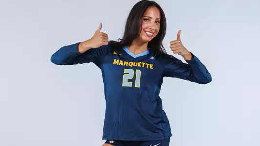 Marquette Volleyball poses for Media Day pictures at the Al McGuire Center in Milwaukee, WI on July 25th, 2025