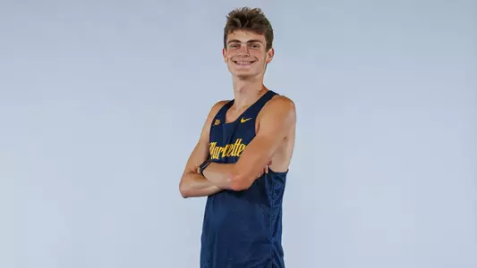 Patrick Klune
Marquette Cross Country poses for media day pictures in the Al McGuire Center in Milwaukee, WI on August 21st, 2025.
