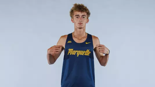 Sam Chandler
Marquette Cross Country poses for media day pictures in the Al McGuire Center in Milwaukee, WI on August 21st, 2025.