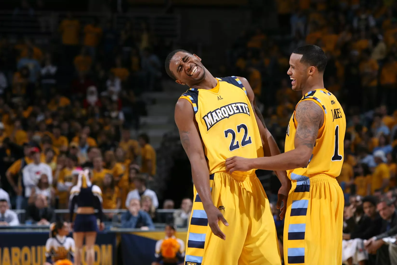 MILWAUKEE - December 20: This image was made during the NCAA game between Coppin State College and Marquette University December 20, 2007 at the Bradley Center in Milwaukee, Wisconsin.