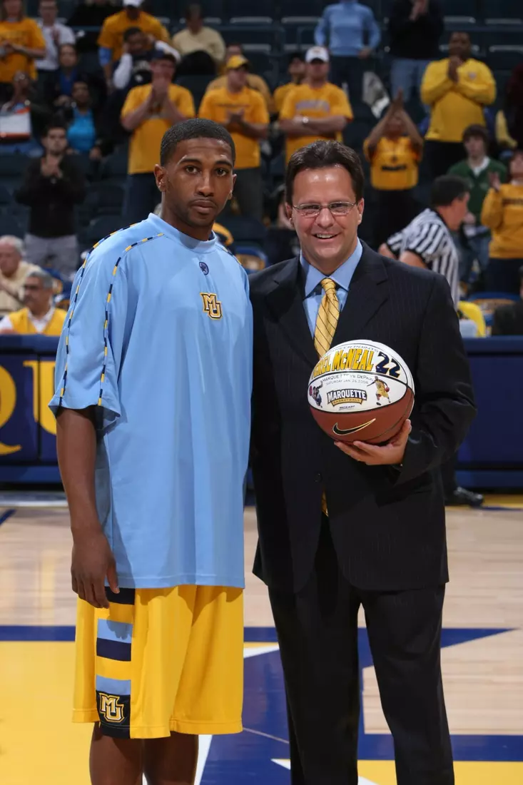 20080203_UL_MU_GDXXX
Jerel McNeal
MILWAUKEE - February 3: This image was made during the NCAA game between the University of Louisville and Marquette University February 3, 2008 at the Bradley Center in Milwaukee, Wisconsin.