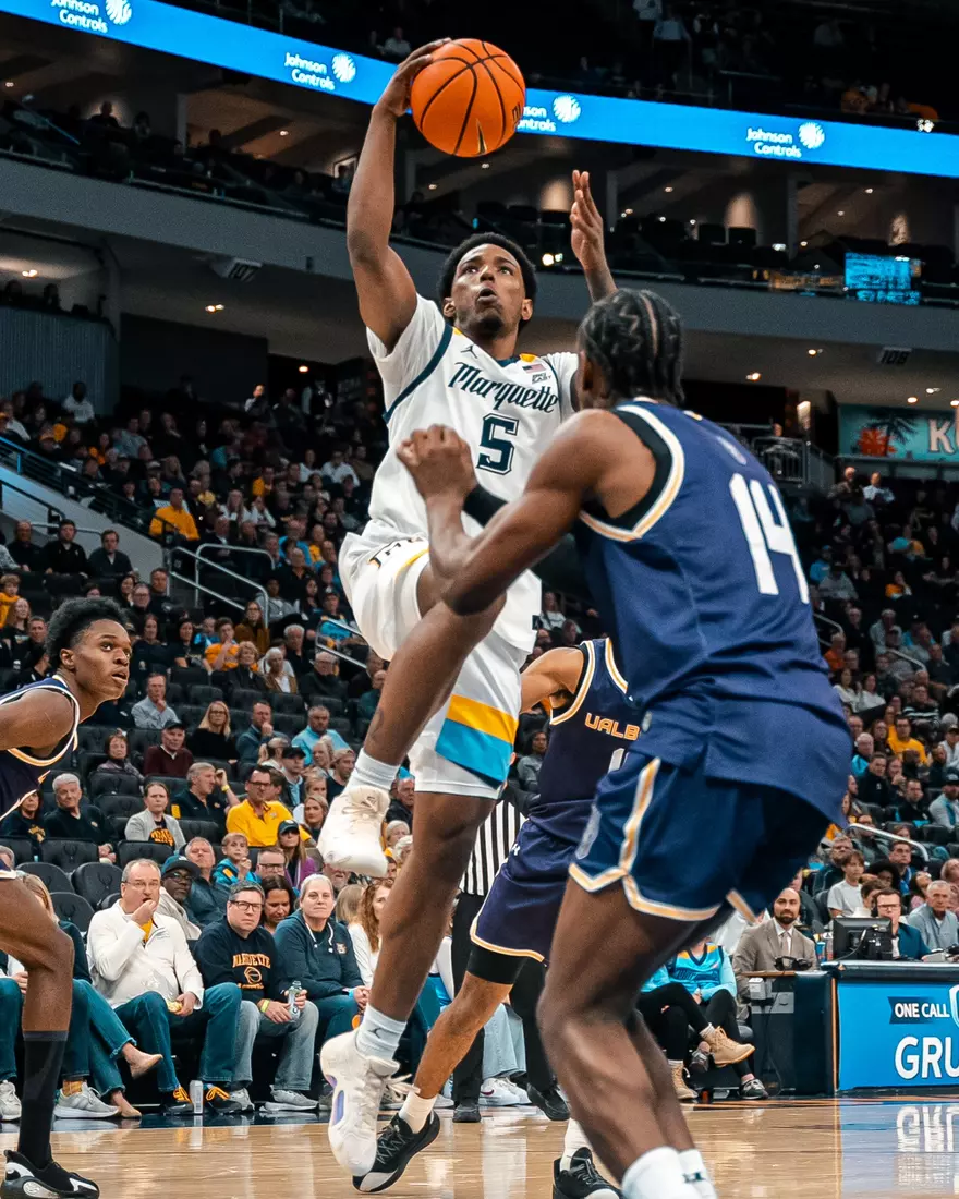 Marquette Mens Basketball beats Albany 82-53 at the Fiserv Forum in Milwaukee, WI on November 3rd, 2025.