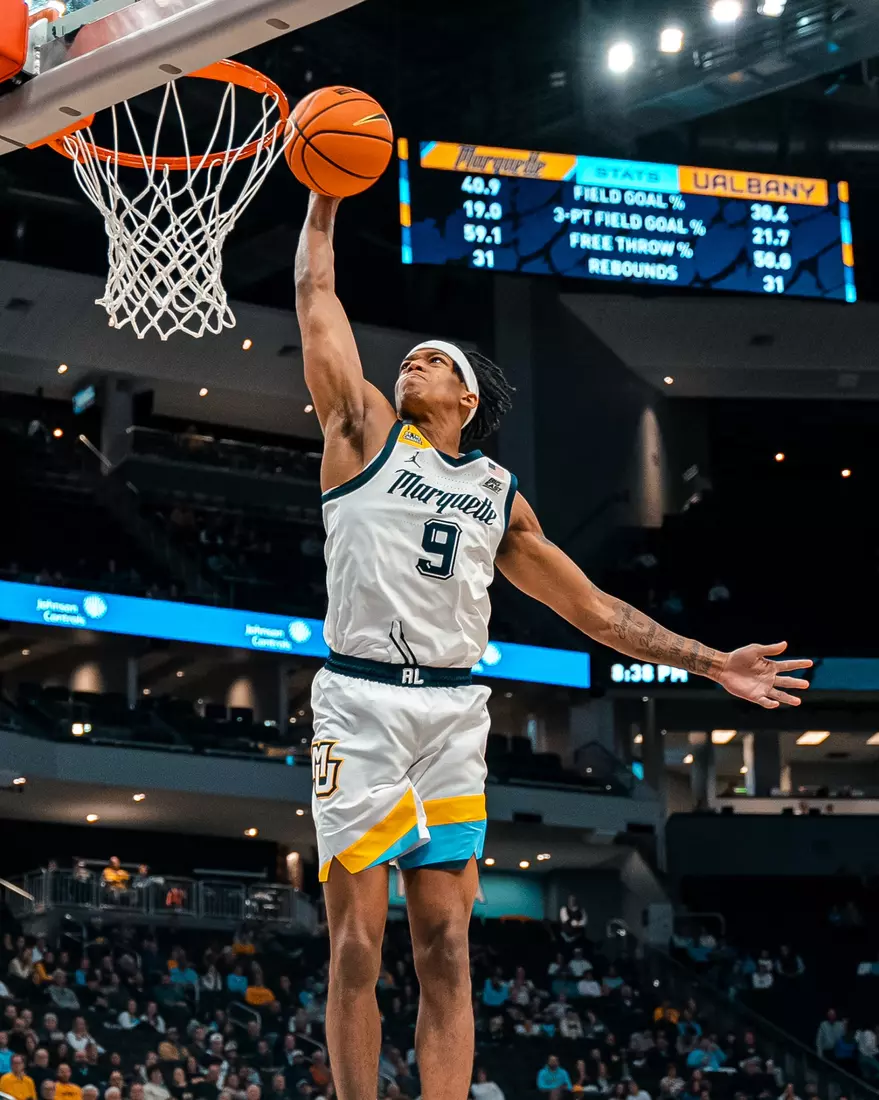 Marquette Mens Basketball beats Albany 82-53 at the Fiserv Forum in Milwaukee, WI on November 3rd, 2025.