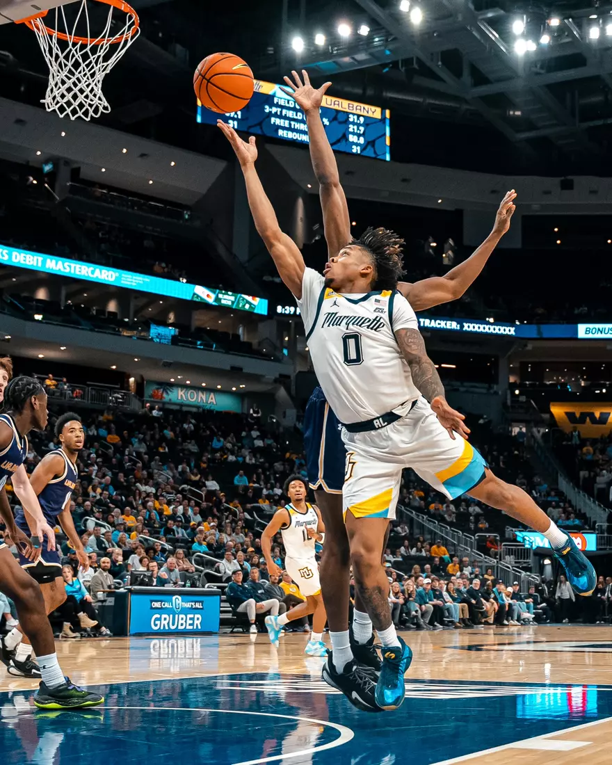 Marquette Mens Basketball beats Albany 82-53 at the Fiserv Forum in Milwaukee, WI on November 3rd, 2025.