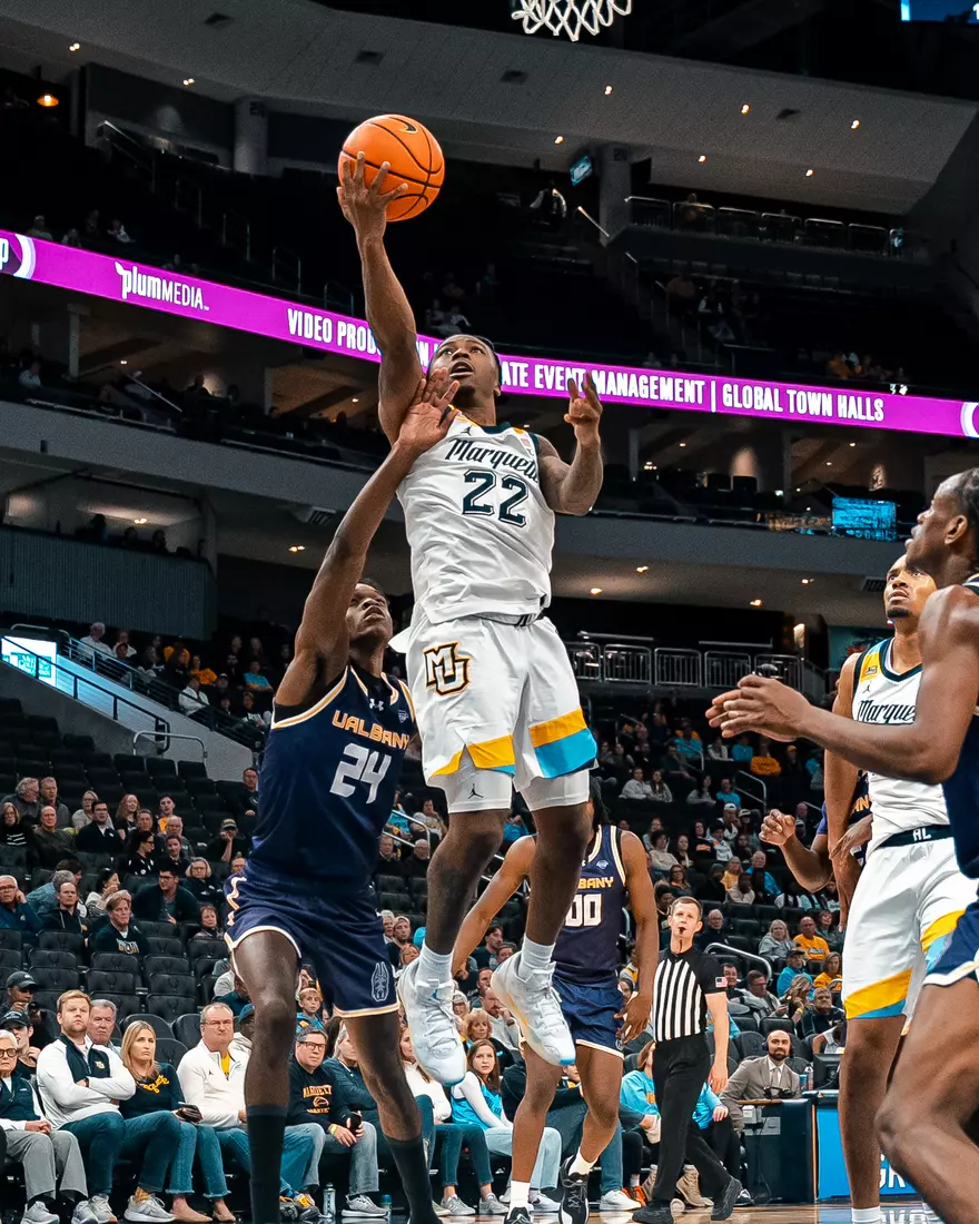 Marquette Mens Basketball beats Albany 82-53 at the Fiserv Forum in Milwaukee, WI on November 3rd, 2025.