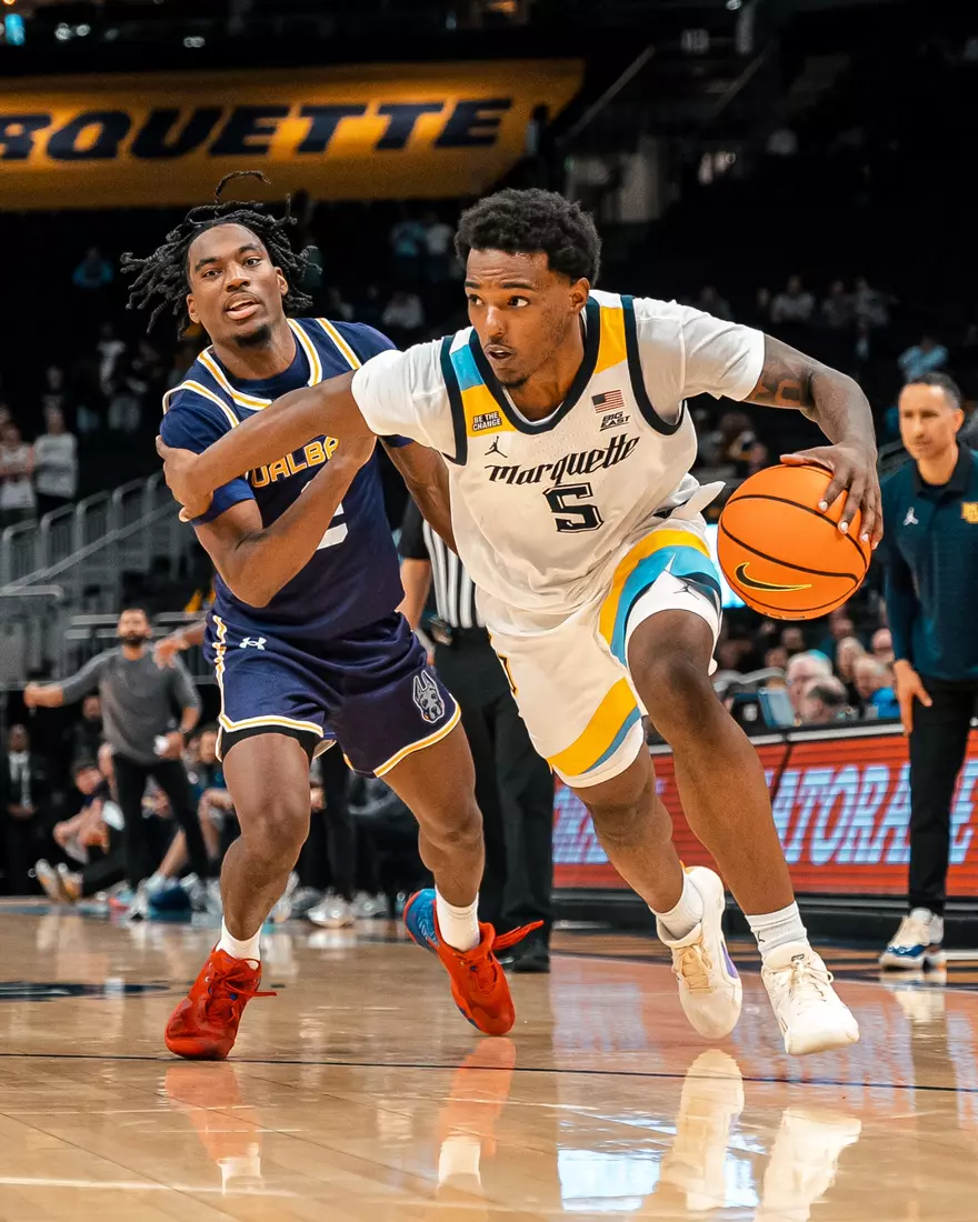 Marquette Mens Basketball beats Albany 82-53 at the Fiserv Forum in Milwaukee, WI on November 3rd, 2025.