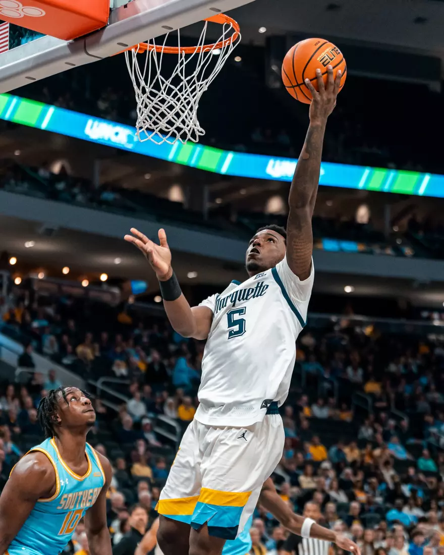Marquette Men's Basketball defeats Southern University 100-82, at Fiserv Forum in Milwaukee, Wisconsin, on November 5, 2025.
