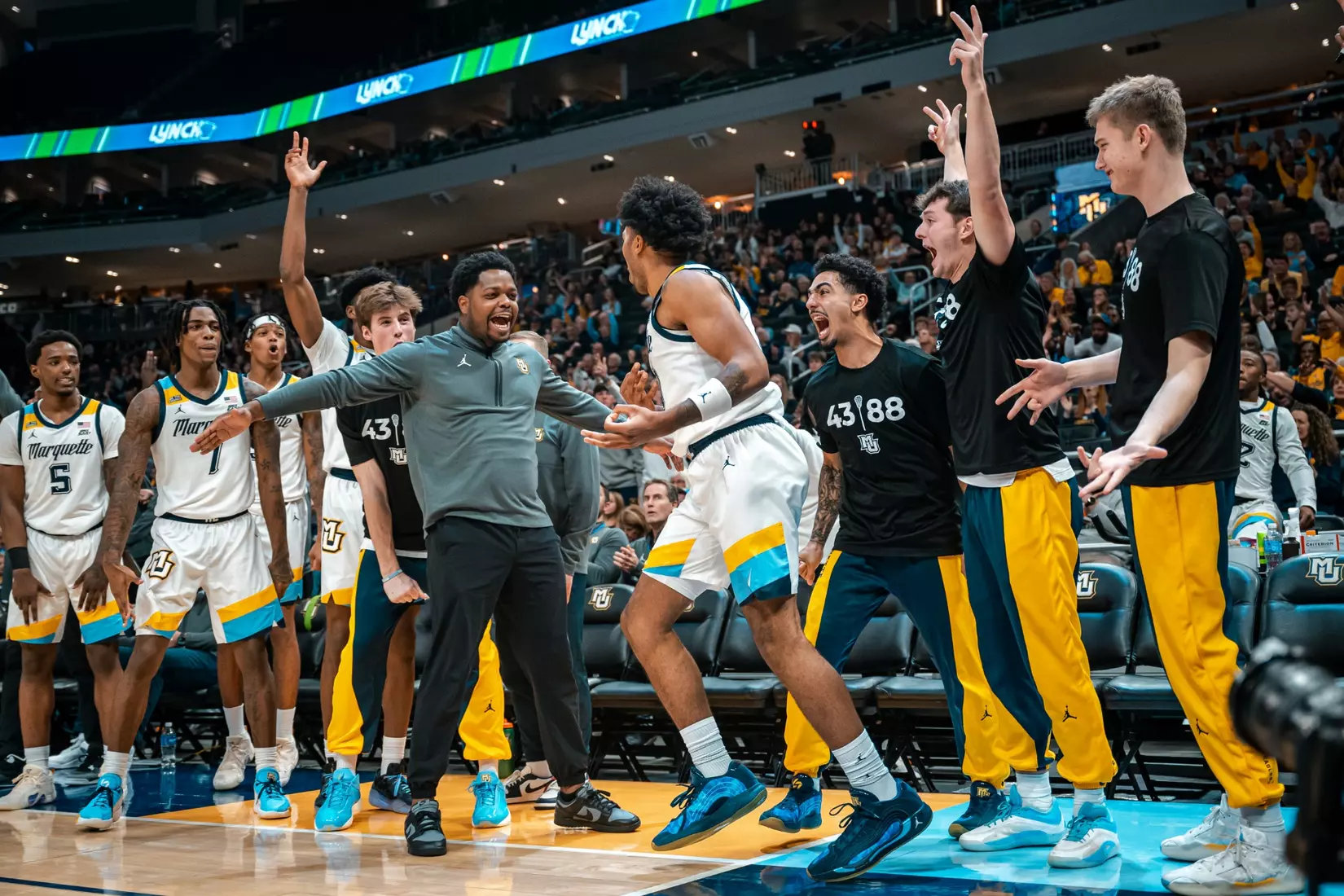 Marquette Men's Basketball defeats Southern University 100-82, at Fiserv Forum in Milwaukee, Wisconsin on November 5, 2025.