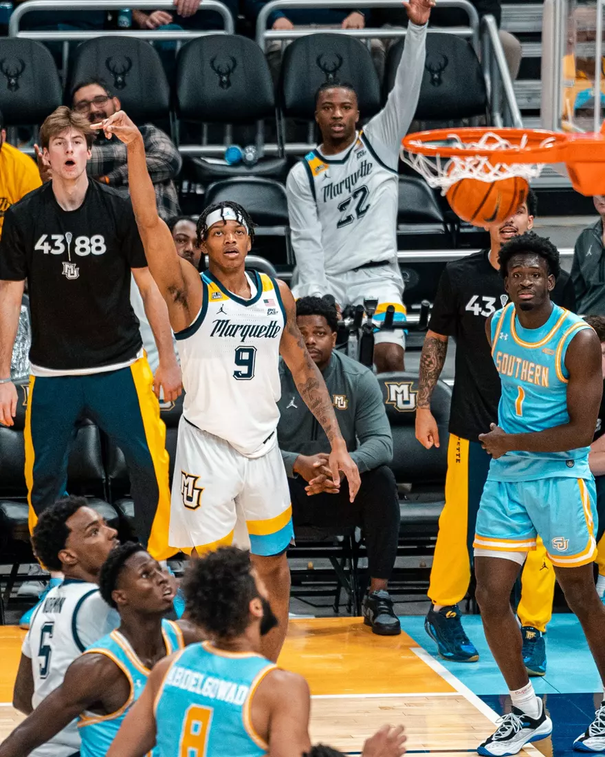Marquette Men's Basketball defeats Southern University 100-82, at Fiserv Forum in Milwaukee, Wisconsin, on November 5, 2025.